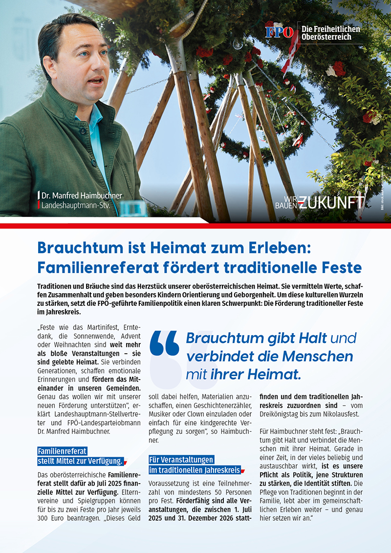 Juli 2025 Brauchtum
